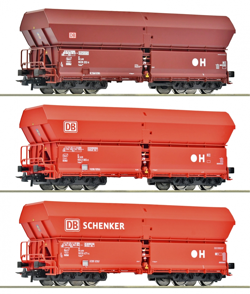 Roco 6600135 H0 Selbstentladewagen, DB AG 3er-Set