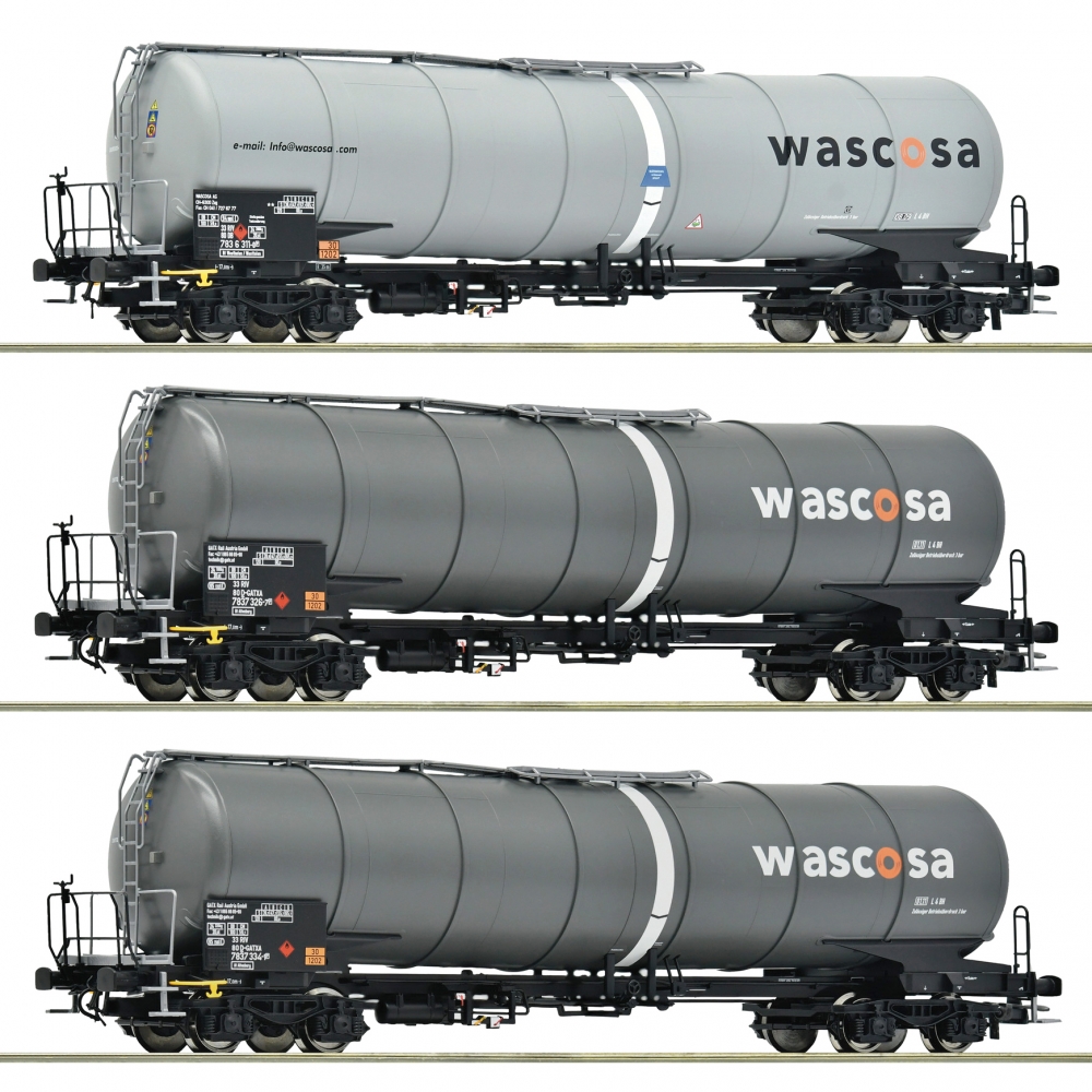 Roco 6600143 H0 Kesselwagen, Wascosa 3er-Set