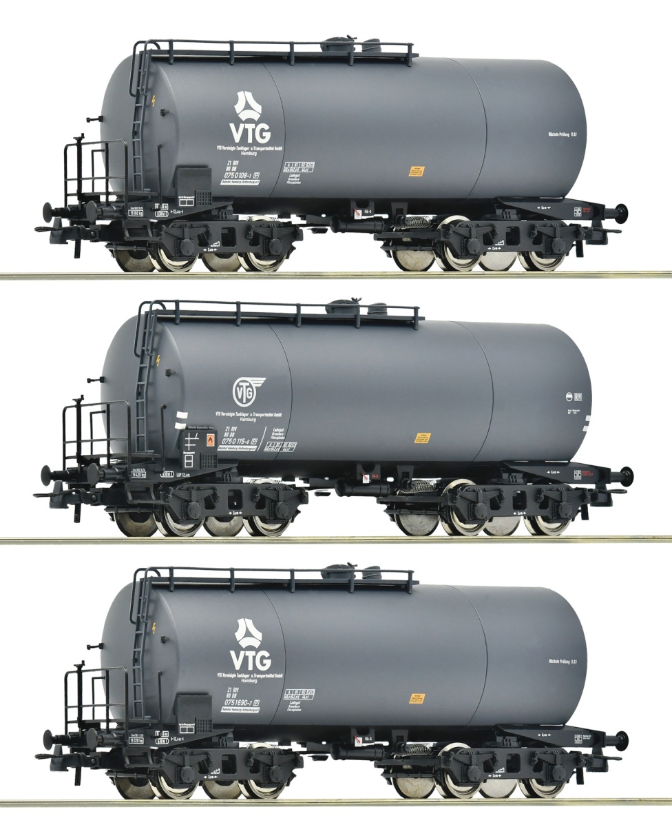 Roco 6600162 H0 Kesselwagen VTG, DB 3er-Set 