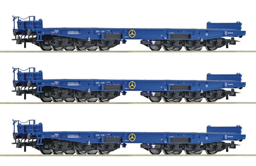 Roco 6600286 H0 Schwerlastwagen, Railpro 3er-Set