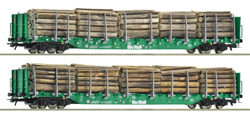 Roco 6600319 H0 Rungenwagen, OnRail 2er-Set