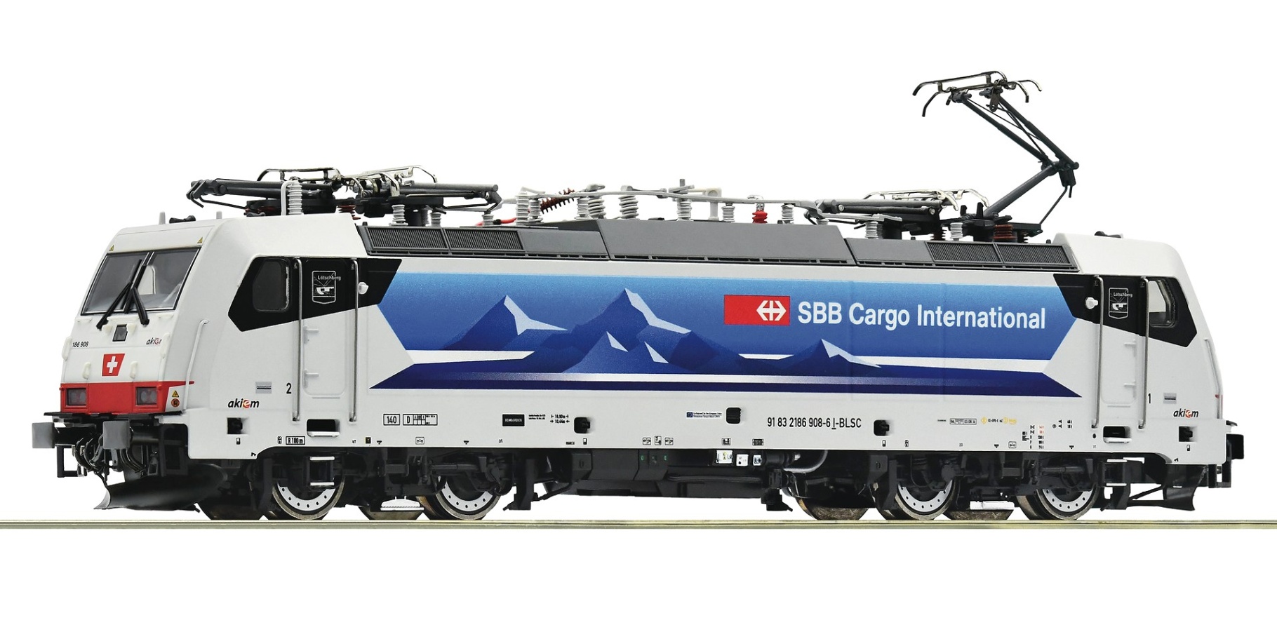 Roco 70651 H0 E-Lok BR 186 908-6, SBB/RAlpin 