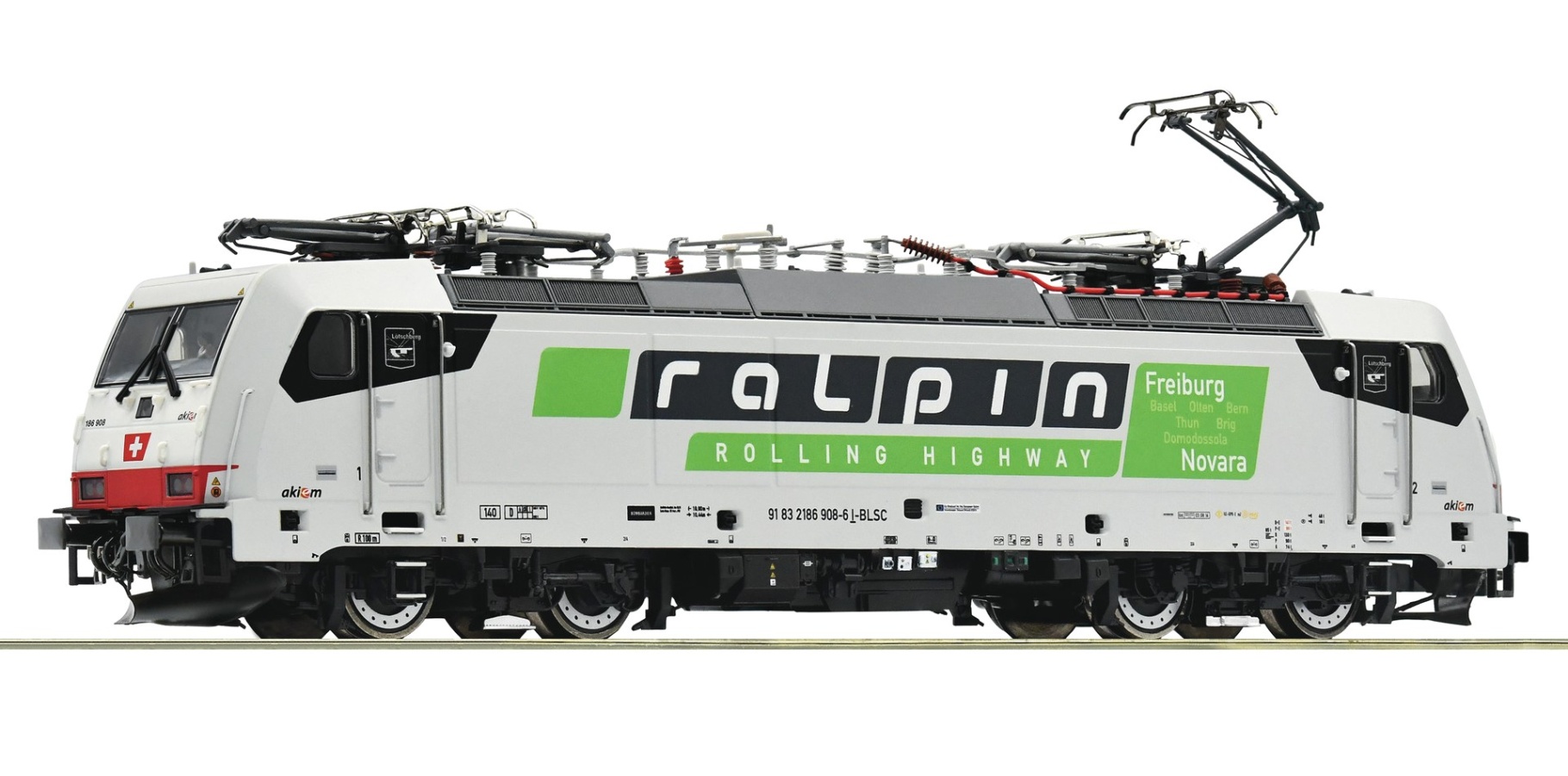 Roco 70651 H0 E-Lok BR 186 908-6, SBB/RAlpin 
