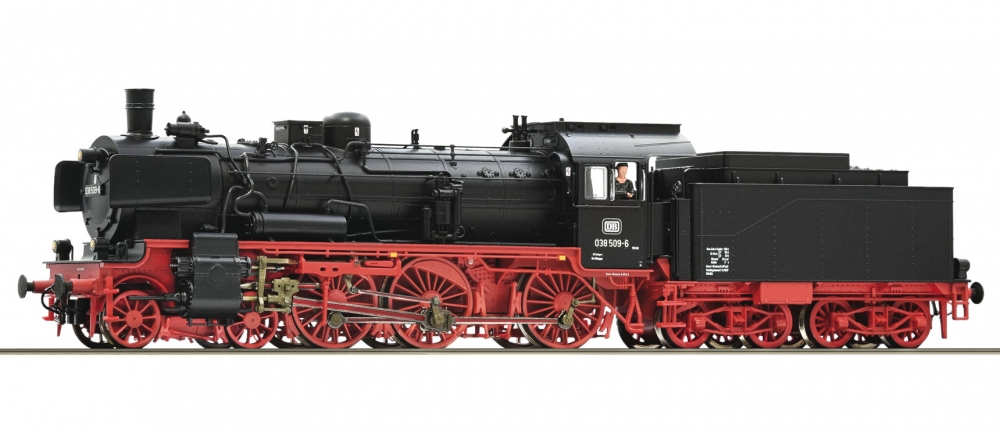 Roco 79380 H0 Dampflok BR 038 509-6, DB "Digital+Sound" für AC~ Wechselstrom