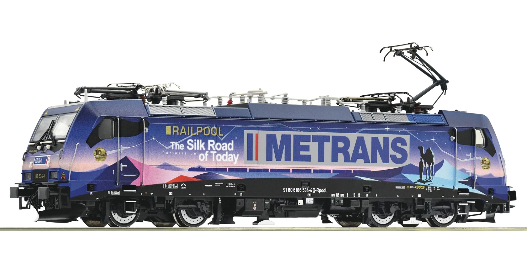 Roco 79982 H0 E-Lok BR 186 534-4, Metrans "Digital+Sound" für AC~ Wechselstrom