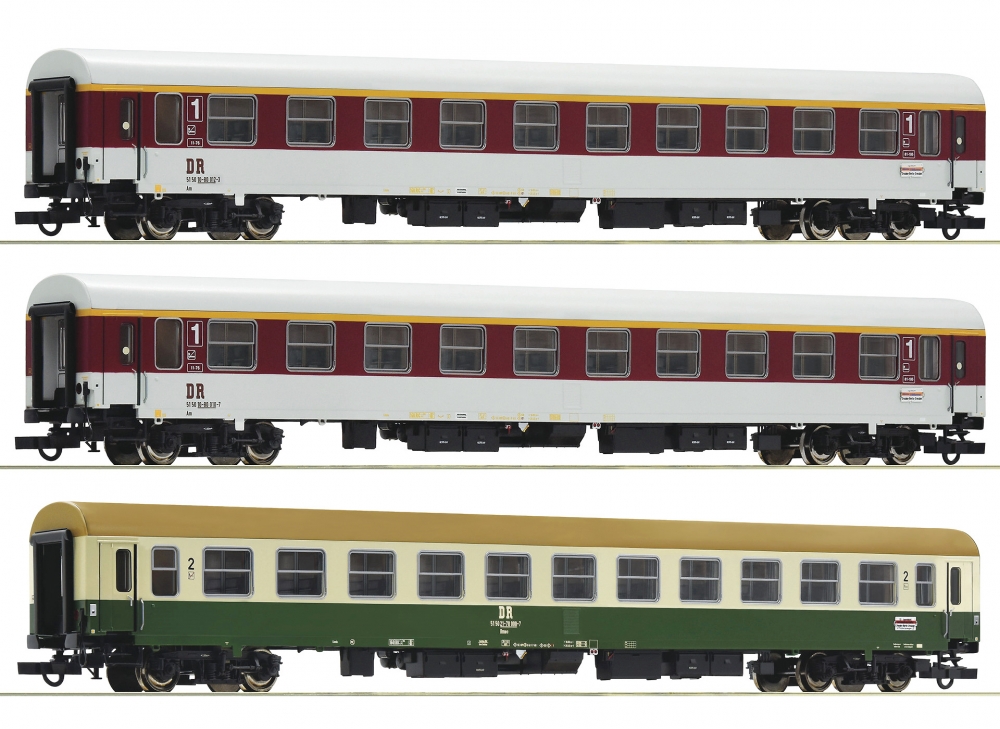 Roco 74817 H0 Schnellzugwagen, DR 3er-Set