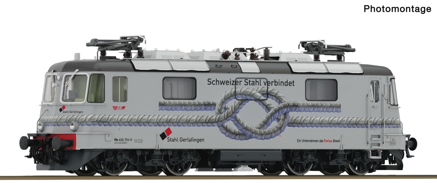 Roco 7520214 H0 E-Lok RM 114 „Stahl Gerlafingen“ AC-Sound 