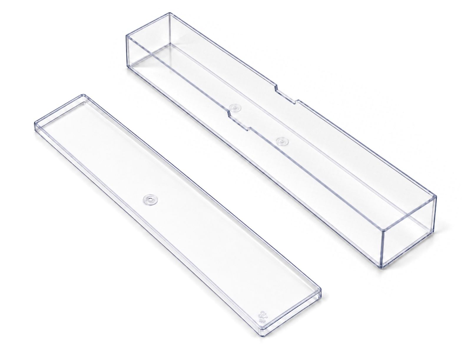 Roco 96288.D Glasschachtel mit Glasdeckel 375 x 60 x 40 mm