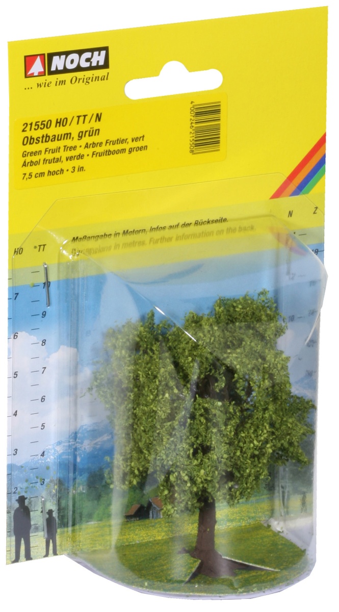NOCH 21550 H0/TT/N Obstbaum grün, 7,5 cm hoch 