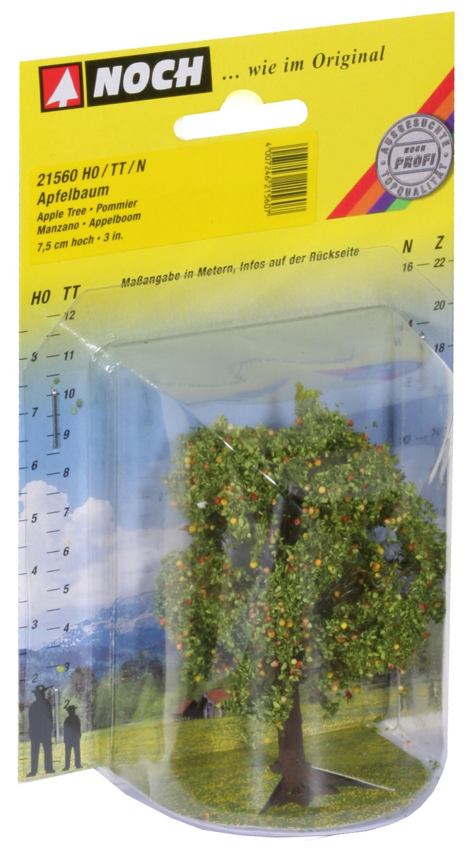 NOCH 21560 H0/TT/N Apfelbaum mit Früchten, 7,5 cm hoch 