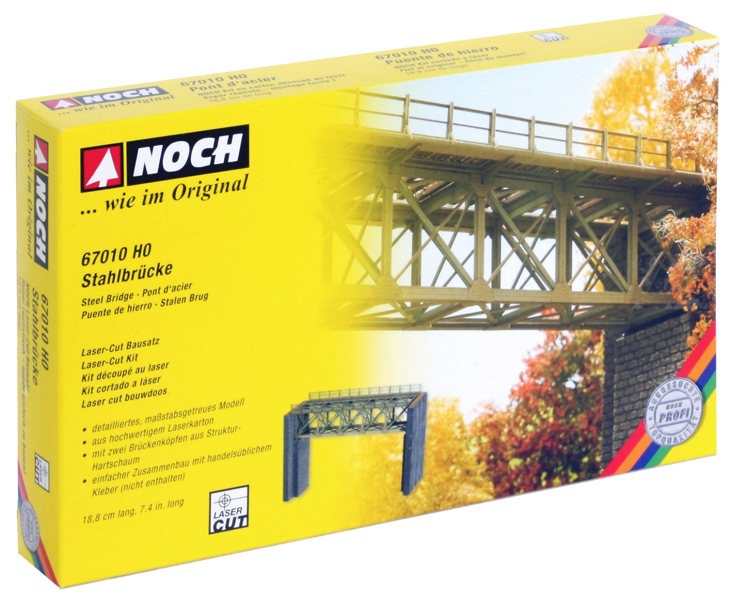 NOCH 67010 H0 Stahlbrücke, 18,8 cm lang 