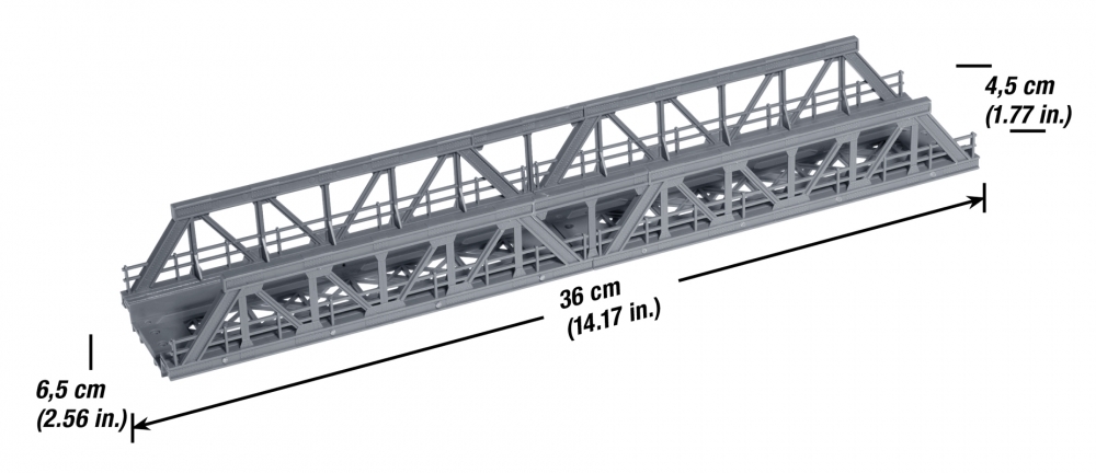 NOCH 21310 H0 Gitter-Brücke 36cm