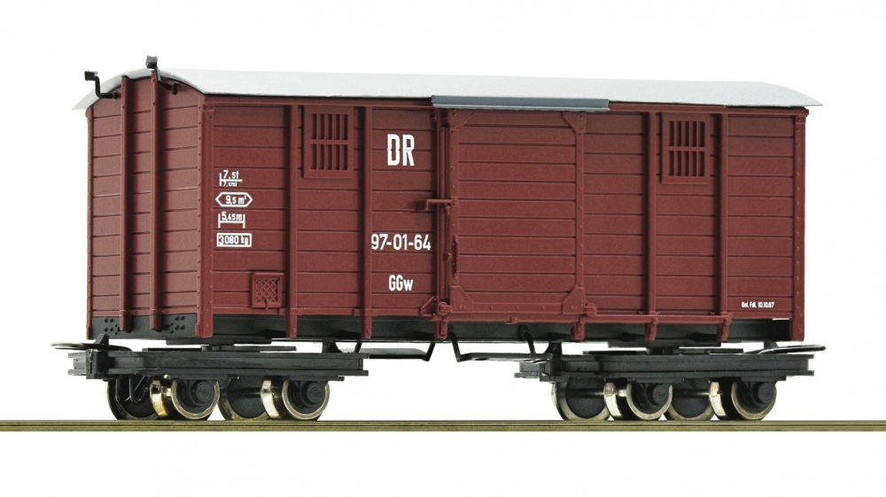 Roco 34622 H0e Gedeckter Güterwagen, DR