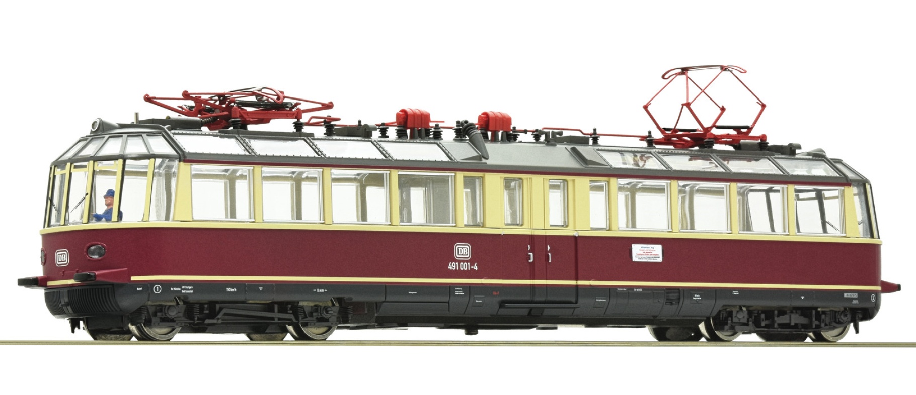 Roco 79197 H0 Elektrischer Triebwagen 491 001-4, DB für AC~ Wechselstrom