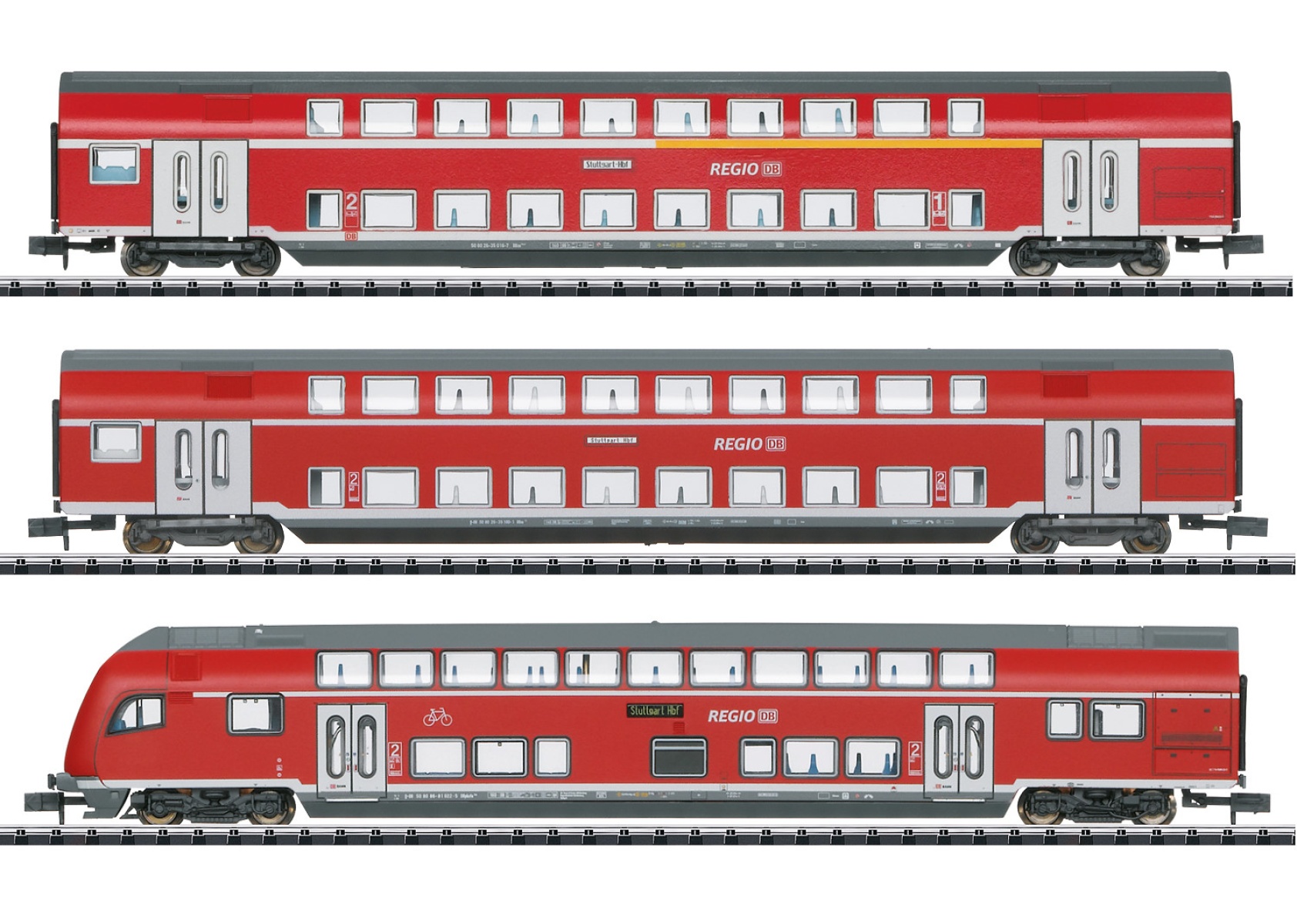 Minitrix 18055 N Doppelstockwagen, DB AG 3er-Set 