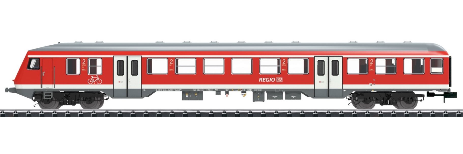 Minitrix 18462 N Nahverkehrs-Steuerwagen 2. Klasse, DB AG 