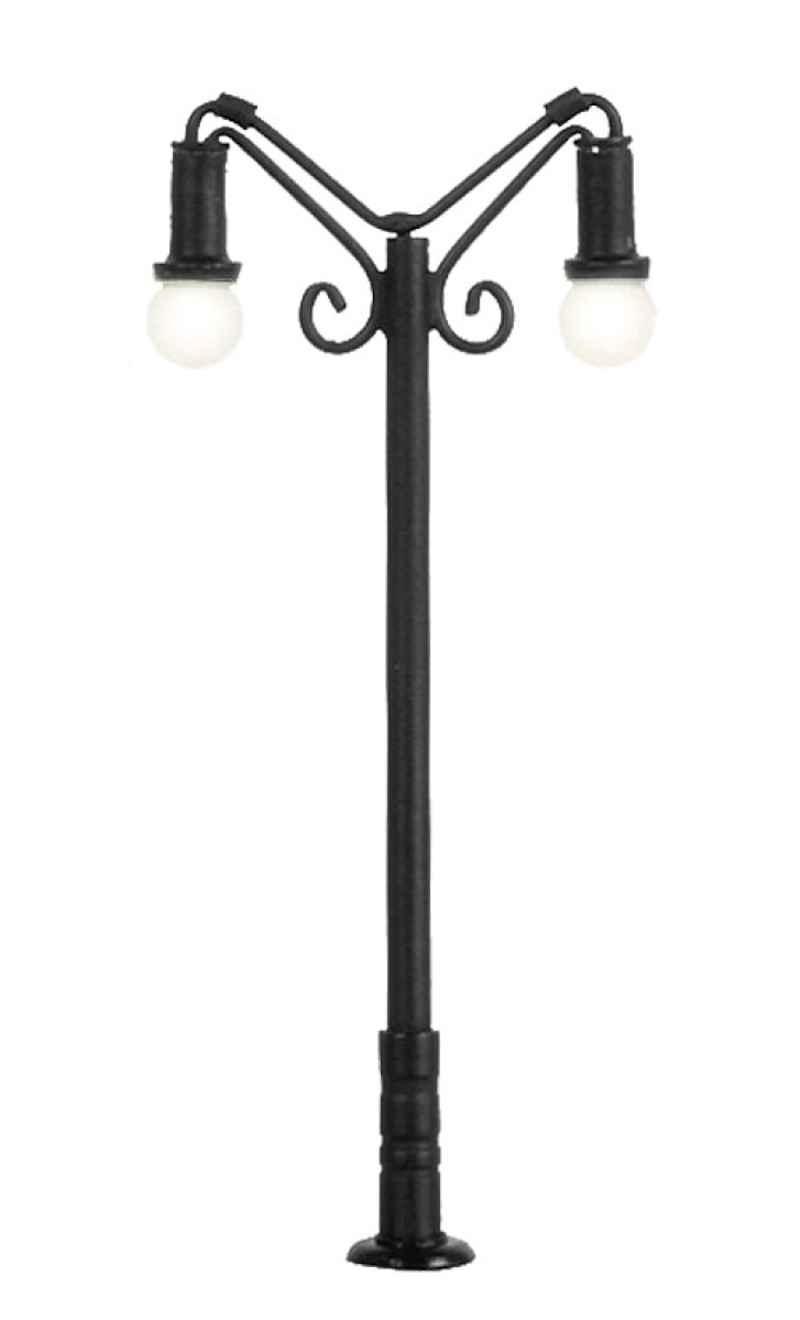 Viessmann 6015 H0 Nostalgische Leuchte, zweiflammig, 2 LEDs warmweiß