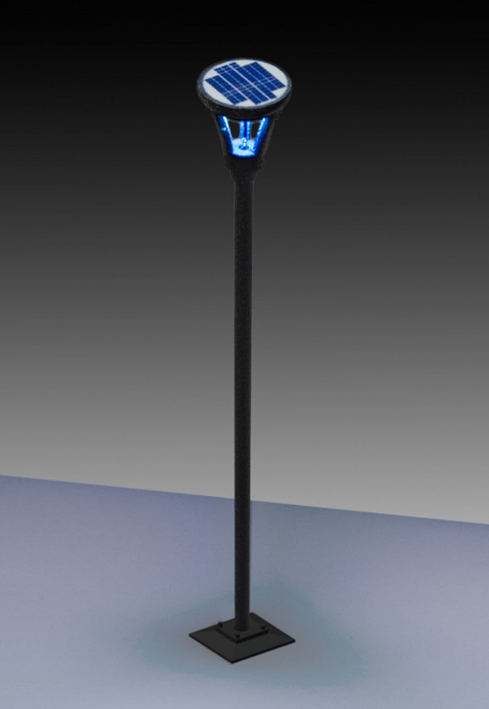 Viessmann 6163 H0 Solarlampe modern, LED weiß
