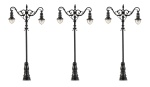 FALLER 180114 H0 LED-Laterne, Kugel-Hängeleuchten , warmweiß, 3 Stück
