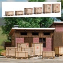 BUSCH 1811 H0 Paletten mit Holzkisten 