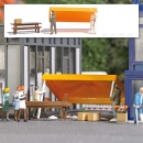 BUSCH 1821 H0 Marktstand Aufbau 