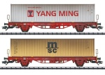 Trix 24139 H0 Container-Tragwagen Lgs 580, DB AG 2er-Set 