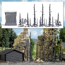 BUSCH 1854 H0 Abgebrannter Wald 