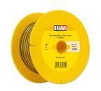 BRAWA 32393 Flachbandlitze Dreiadrig, 0,14 mm², 25 m Spule, gelb/rot/grün