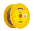 BRAWA 32420 Flachbandlitze für digitalen Einsatz, Zweiadrig, 0,25 mm², 25 m Spule, rot/blau