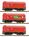 Fleischmann 6660014 N Schiebeplanenwagen, DB AG 3er-Set 