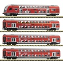 Fleischmann 881916 N Doppelstockwagen FEX, DB AG 4er-Set 