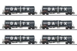 Märklin 47546 H0 Kesselwagen Zans, GATX 6er-Set 