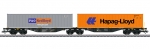 Märklin 47807 H0 Doppel-Containertragwagen Sggrss 80