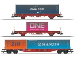 Märklin 47580 H0 Container-Tragwagen Lgs 580 DB AG 3er-Set 