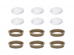 LGB E171301 Lampengläser, Lampenringe (6 Stück) Modelleisenbahn