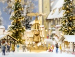 NOCH 14395 H0 Weihnachtsmarkt-Pyramide 