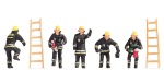 NOCH 15021 H0 Feuerwehr (schwarze Schutzanzüge) 
