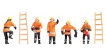 NOCH 15022 H0 Feuerwehr (orange Schutzanzüge) 