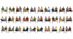 NOCH 16072 H0 Mega-Spar-Set Sitzende Passagiere 60 Figuren 