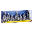NOCH 25087 H0/TT/N Schneetannen 7 Stück, 8-12 cm hoch 
