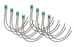 NOCH 51281 micro-rooms Doppel-LED, kalt-weiß (8 Stück) 