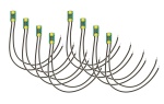 NOCH 51286 micro-rooms Doppel-LED, warm-weiß (8 Stück) 