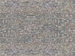 NOCH 56940 N 3D-Kartonplatte Bruchsteinmauer, bunt 