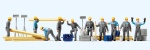 Preiser 10220 H0 THW-Helfer. Arbeitsanzug. Zub 