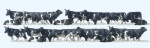 Preiser 14408 H0 Kühe schwarz/weiß, 30 Figuren 
