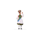 Preiser 29024 H0 Frau in Uracher Tracht 