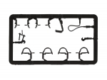 Roco 139832 Teilesatz Bremsschläuche, Zughaken Modelleisenbahn