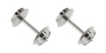 Roco 40177 H0 Radsatz DC, Ø 10 mm, Länge 24,8 mm (2er-Set) für T3000e Wagen
