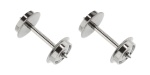 Roco 40178 H0 Radsatz AC, Ø 10 mm, 24,8 mm (2er-Set) für T3000e Wagen