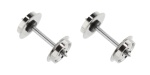 Roco 40198 H0 Radsatz DC, Ø 11 mm, Länge 24,75 mm (2er-Set) 